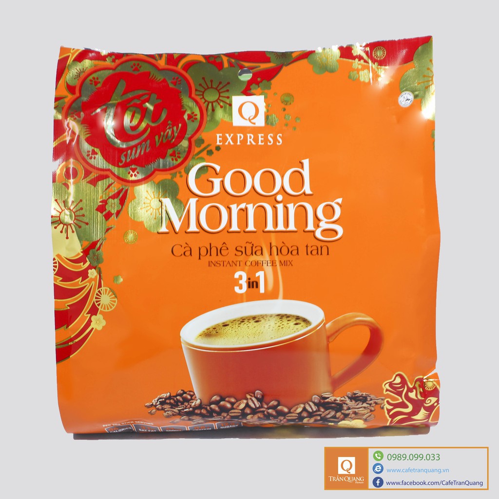 Bịch Cà Phê Sữa Hòa Tan 3.1 Trần Quang 24 Gói