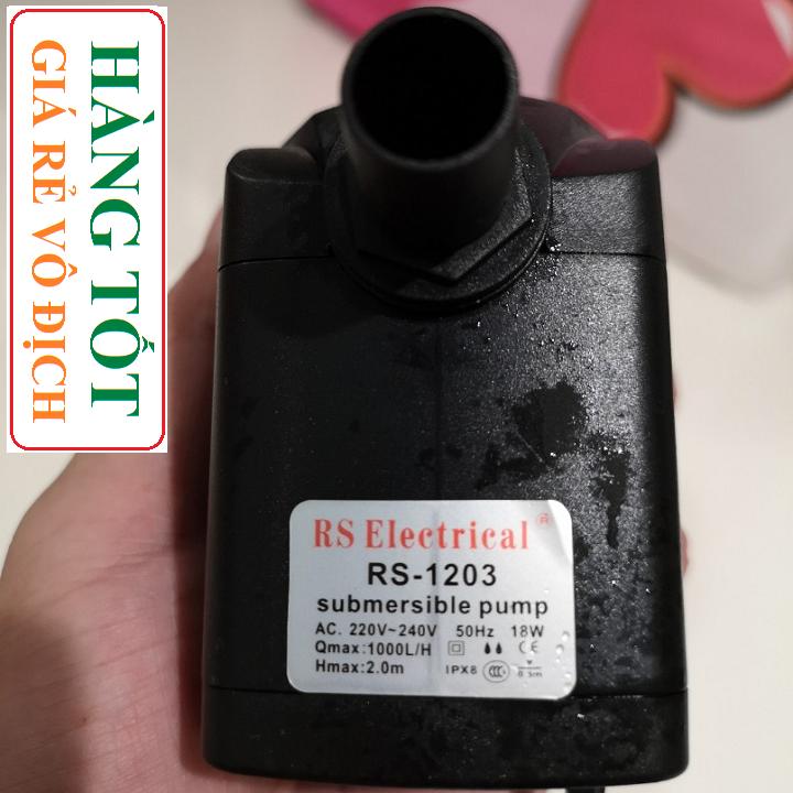 [HCM]Bơm chìm hồ cá 220v-18w Đẩy cao 2m - 1000lh