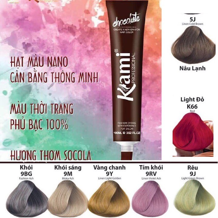 Thuốc nhuộm tóc KAMI cân bằng, phủ bạc