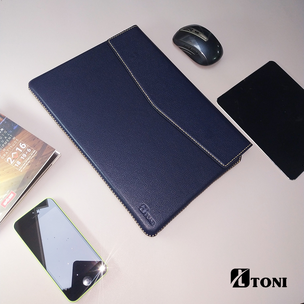 Bao da thật handmade TONI cho Macbook 13Pro (2016 - 2018), Surface Pro 3,4, Pro 2017