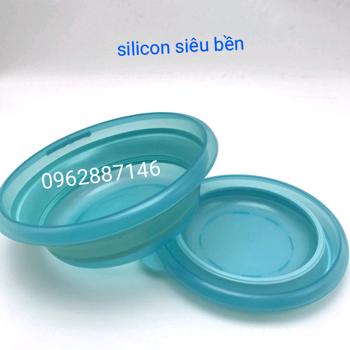 bát trộn mồi câu cá silicon thau trộn mồi siêu bền