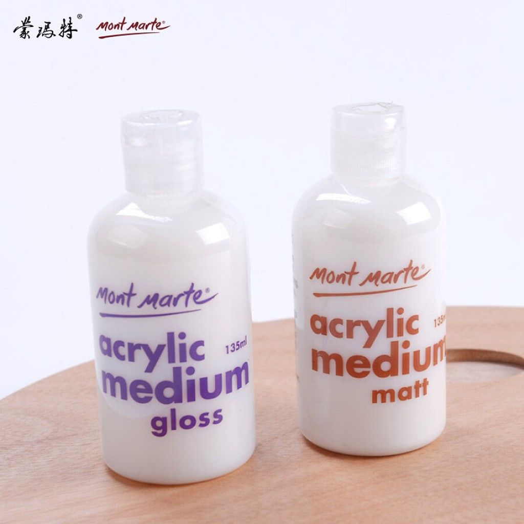 [HCM]DUNG DỊCH PHA MÀU MONT MARTE ACRYLIC MEDIUM GLOSS / MATTE (135 ML)