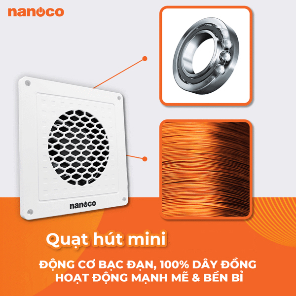 Quạt hút âm trần Nanoco NMV1421