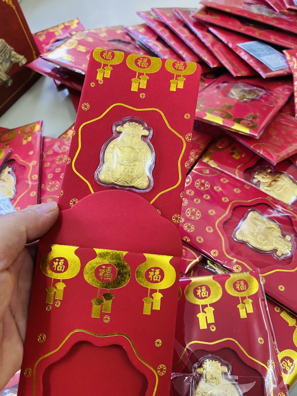 Combo 10 bao lì xì thần tài may mắn