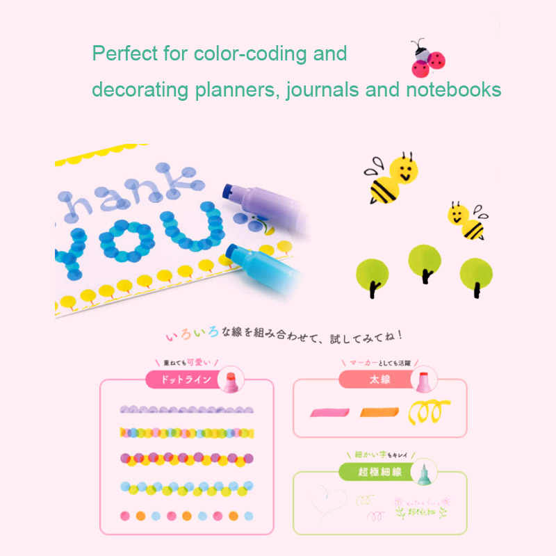 [HCM]BÚT MARKER TRANG TRÍ 2 ĐẦU TOMBOW PLAY COLOR DOT