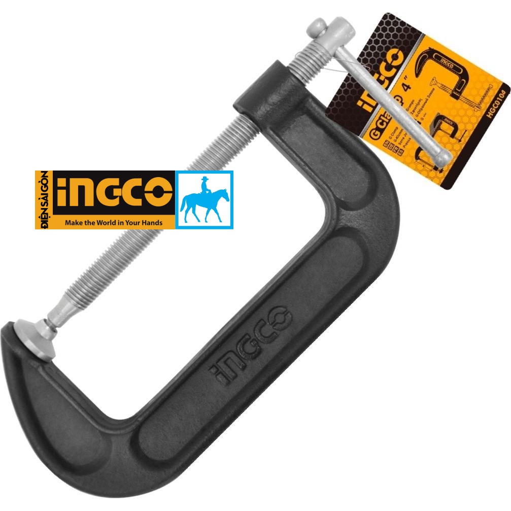 Cảo Kẹp chữ C 4inch 100mm INGCO HGC0104
