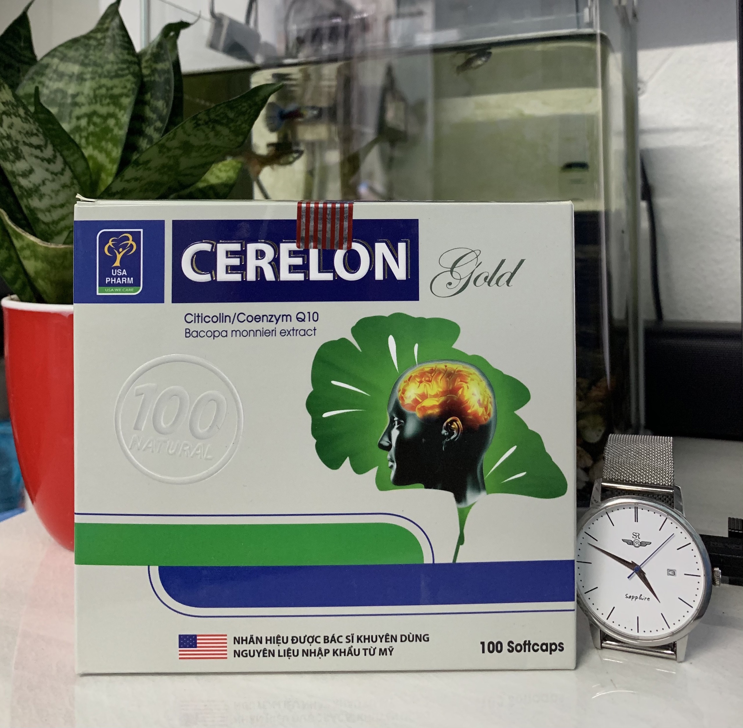 Bổ não cerelon gold hoạt huyết dưỡng não ngăn ngừa tai biến giảm các triệu chứng tiền đình, sản phẩm có nguồn gốc xuất xứ rõ ràng, đảm bảo chất lượng