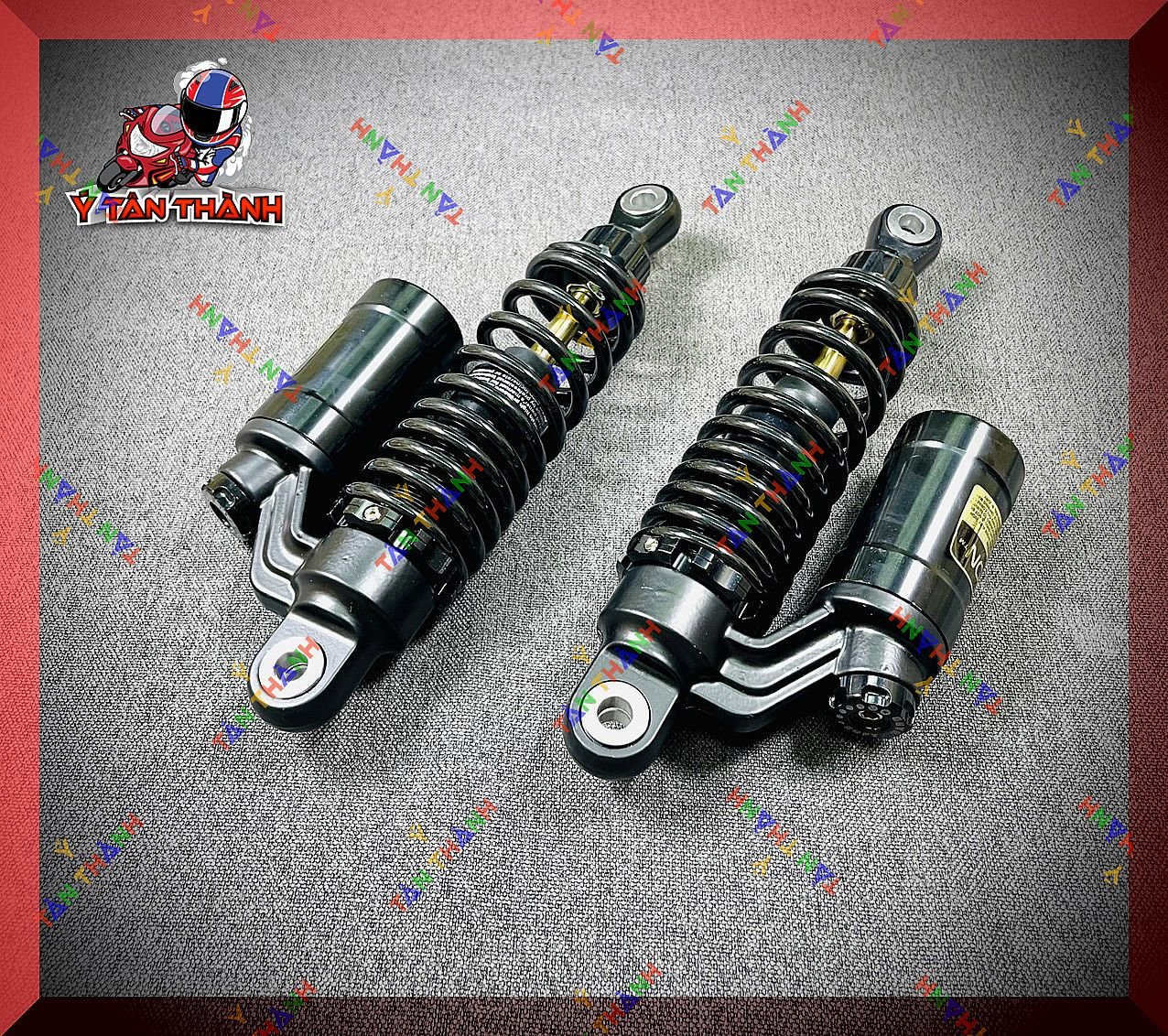 Phuộc sau Sirius nitron bình dầu đen ty vàng MS36