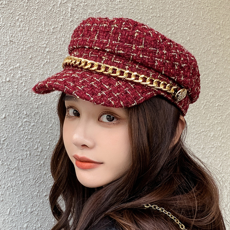 Nón Nồi Dạ Thủy Thủ Phối Xích Siêu Hot Korea Trend - 100style