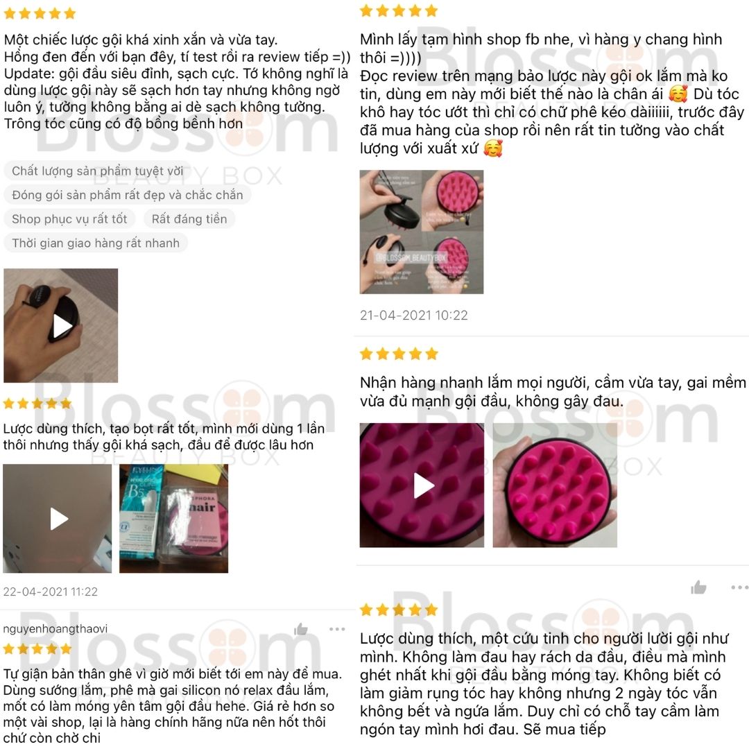 Lược gội đầu massage Scalp brush (đủ bill)