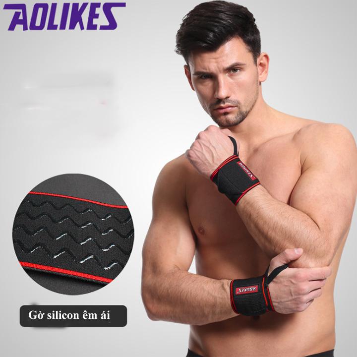 [HCM]Dây đai quấn cổ tay có móc Aolikes A1541 (1 đôi)