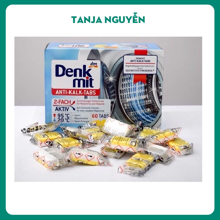 5 viên tẩy lồng máy giặt Denkmit XT Đức