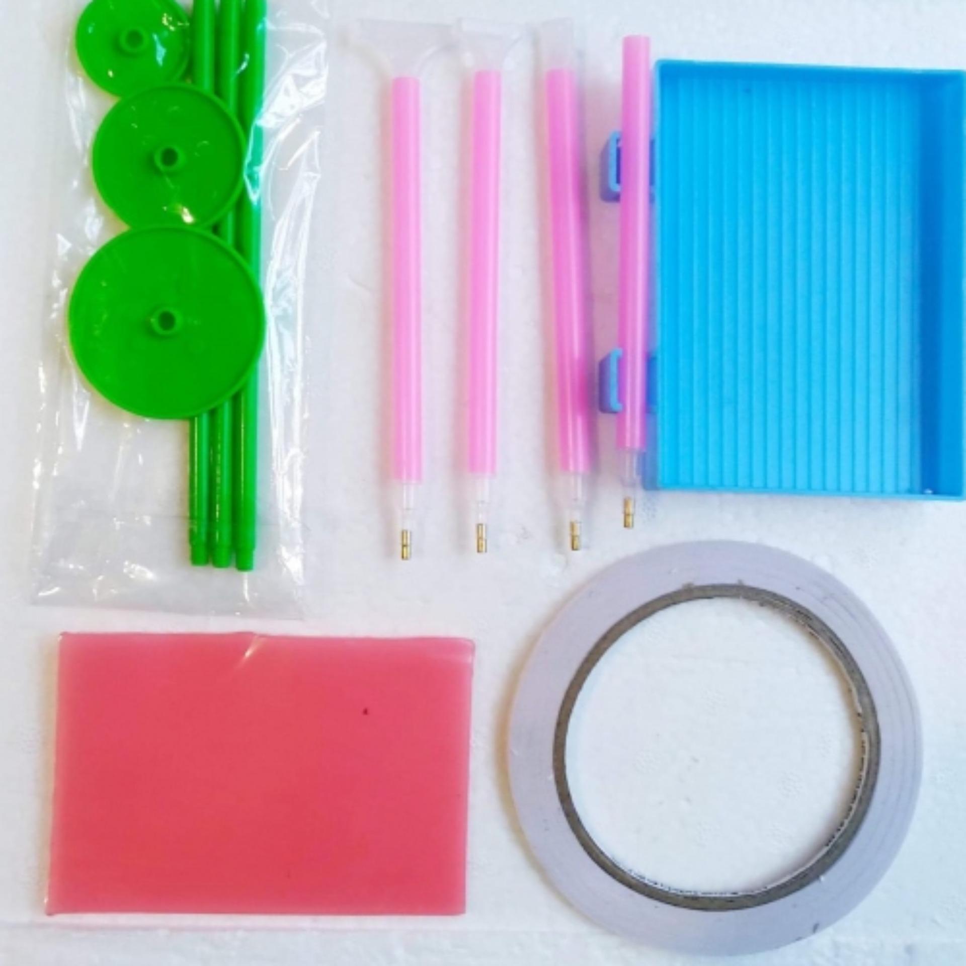 Bộ Dụng CỤ Làm Tranh ĐÍnh Đá Siêu Thị Tranh Thêu