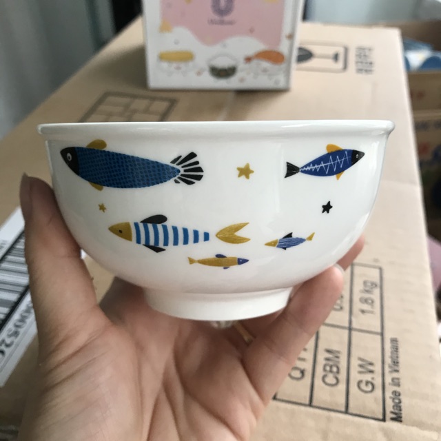 [HCM]Combo 10 chén sứ dễ thương - Quà tặng từ Unilever (màu ngẫu nhiên)