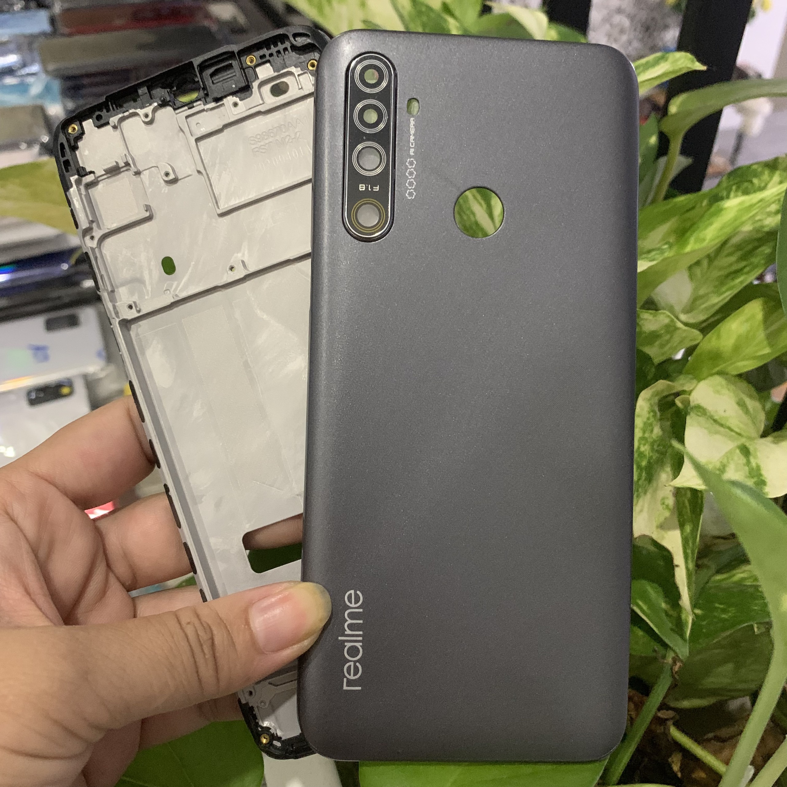 Bộ Vỏ Sườn Realme 5i  Hàng Cao Cấp (Kèm kính camera)