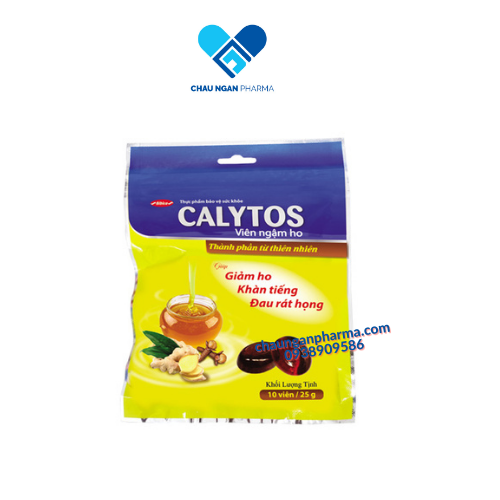 Kẹo ngậm ho thảo dược calytos hộp 100 viên - dmc