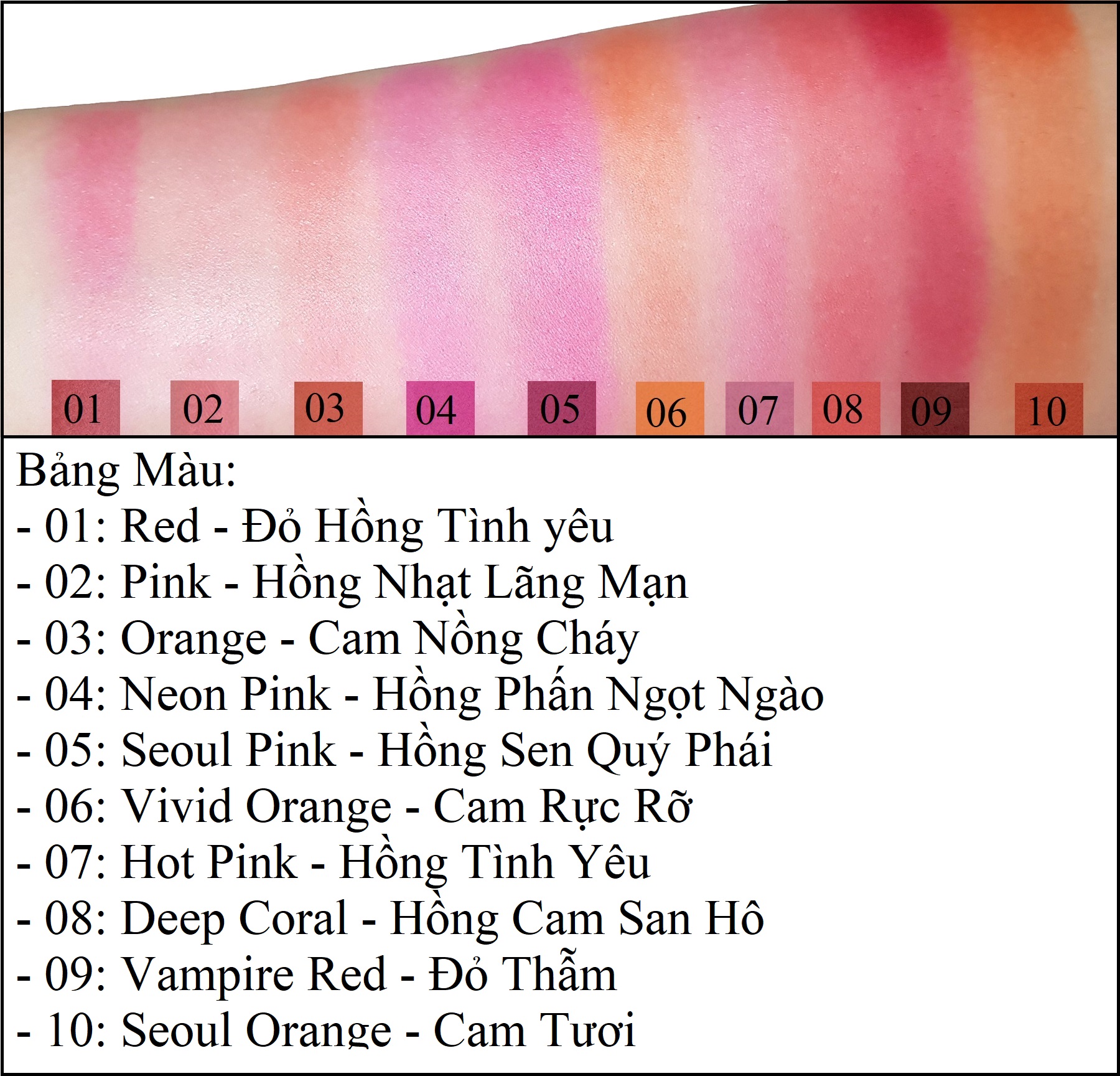 [HCM]Son Vitamin Lâu Phai LOCEAN Tint Stick - 3.7g ( #8-Deep Coral )