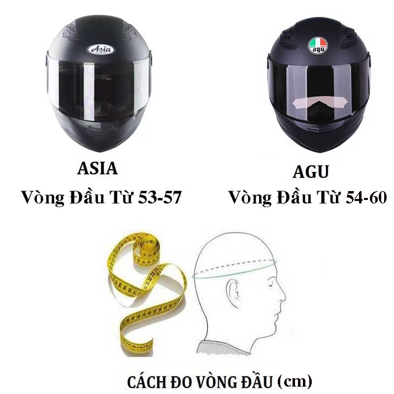 Fullface Asia/Agu Mt136 Hat - Many Models to Choose from