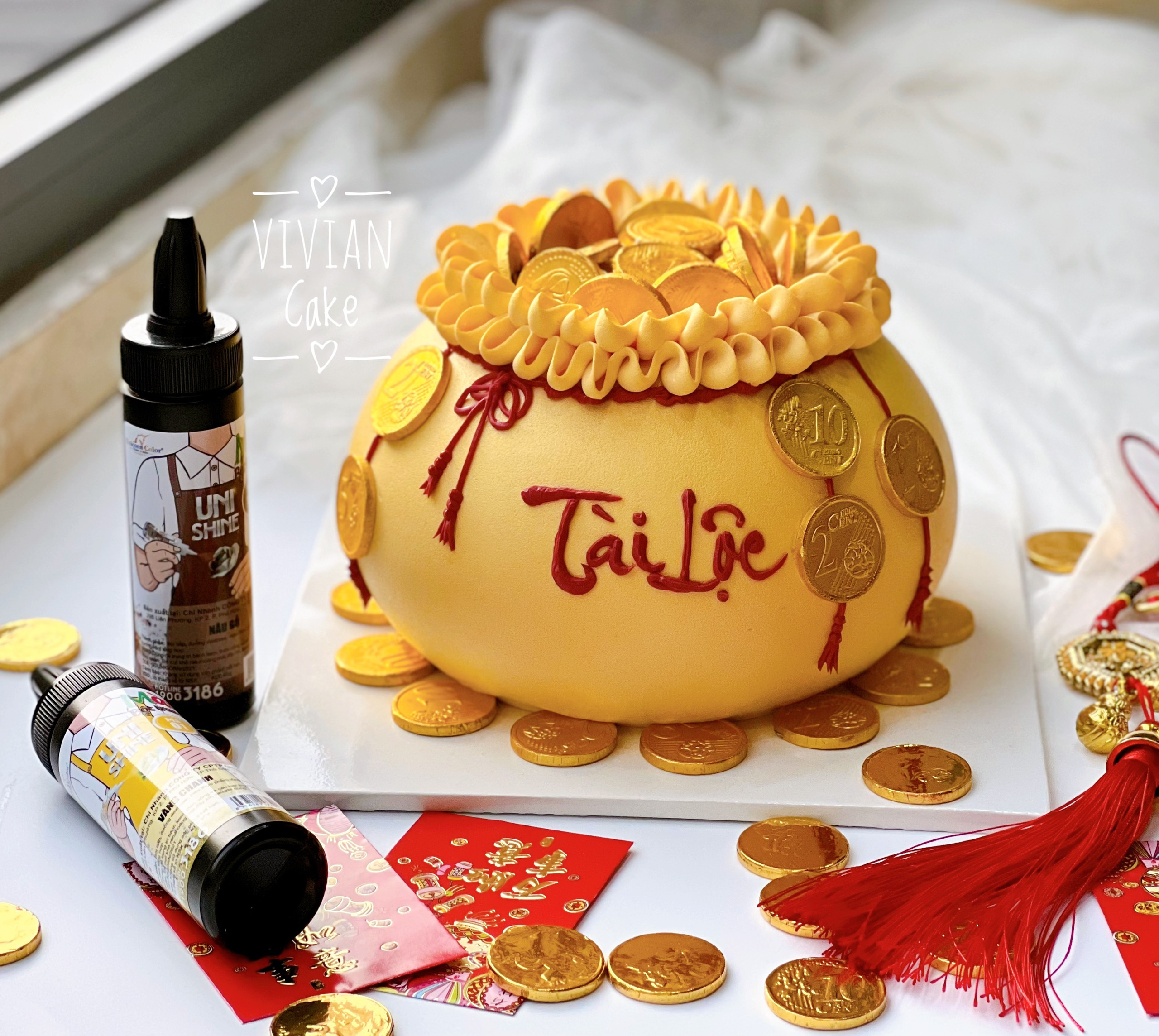 Combo 10 màu bột phun thực phẩm UNICORN - 45g
