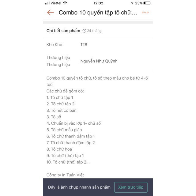 10 quyển vở cho bé tô chữ