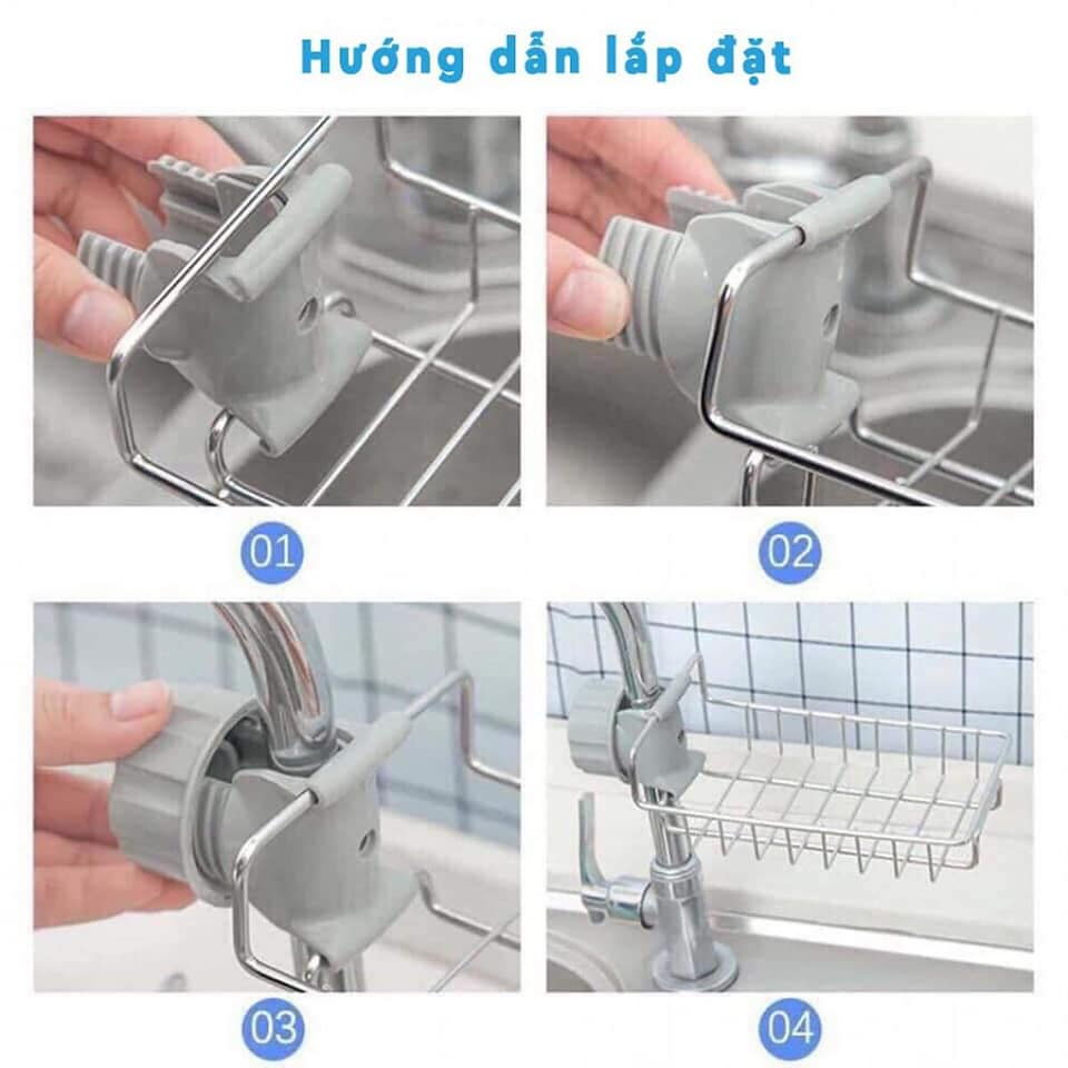Giá Kệ Để Miếng Rửa Chén Bằng INOX 304