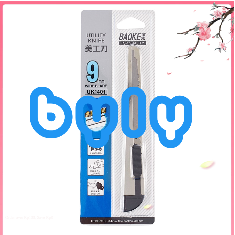 Dao rọc giấy inox lưỡi nhỏ tiện ích baoke uk1400 - uk1401 - byly shop