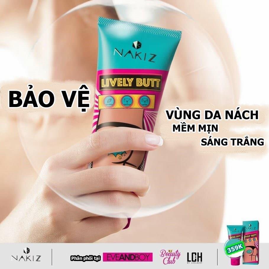[HCM]Kem bôi thâm body NAKIZ LIVELY BUTT - Combo 3 tuýp
