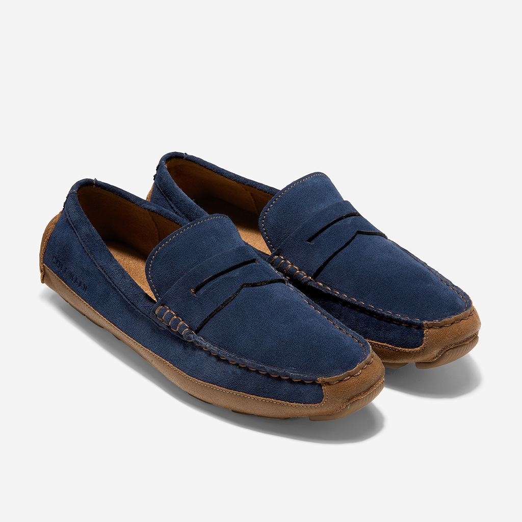 [FreeshipMAX] Giày Cole Haan Wyatt Penny (Xanh Navy)