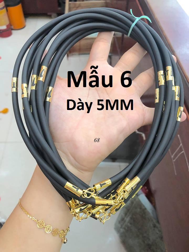 Dây da đeo cổ khóa làm bằng vàng tây