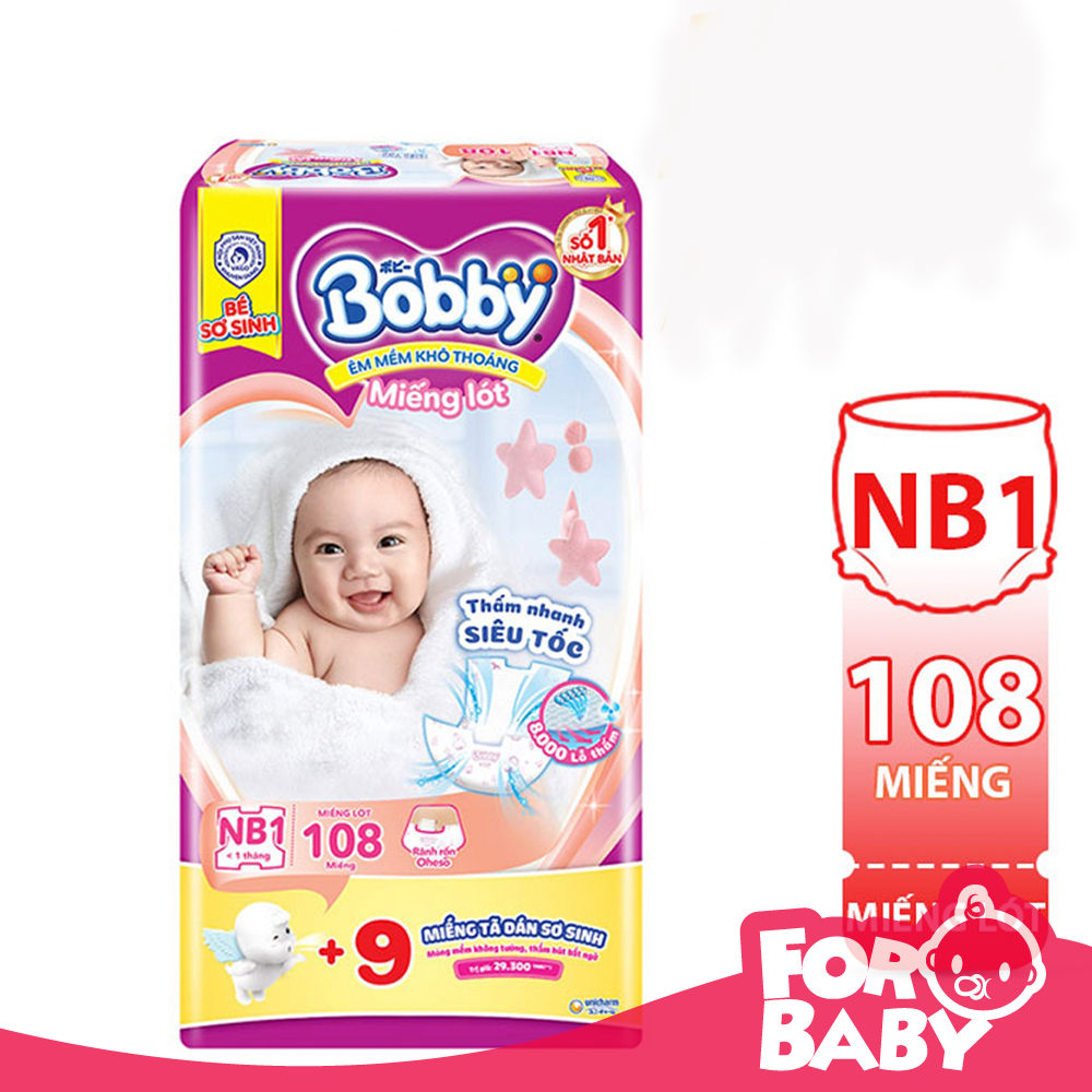 Miếng lót sơ sinh Bobby newborn 1/ newborn 2