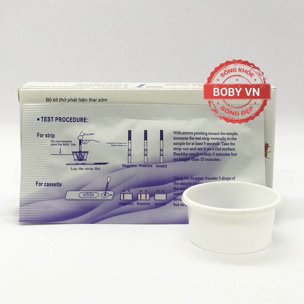 Que Thử Thai David Pregnacy Test Chính Xác