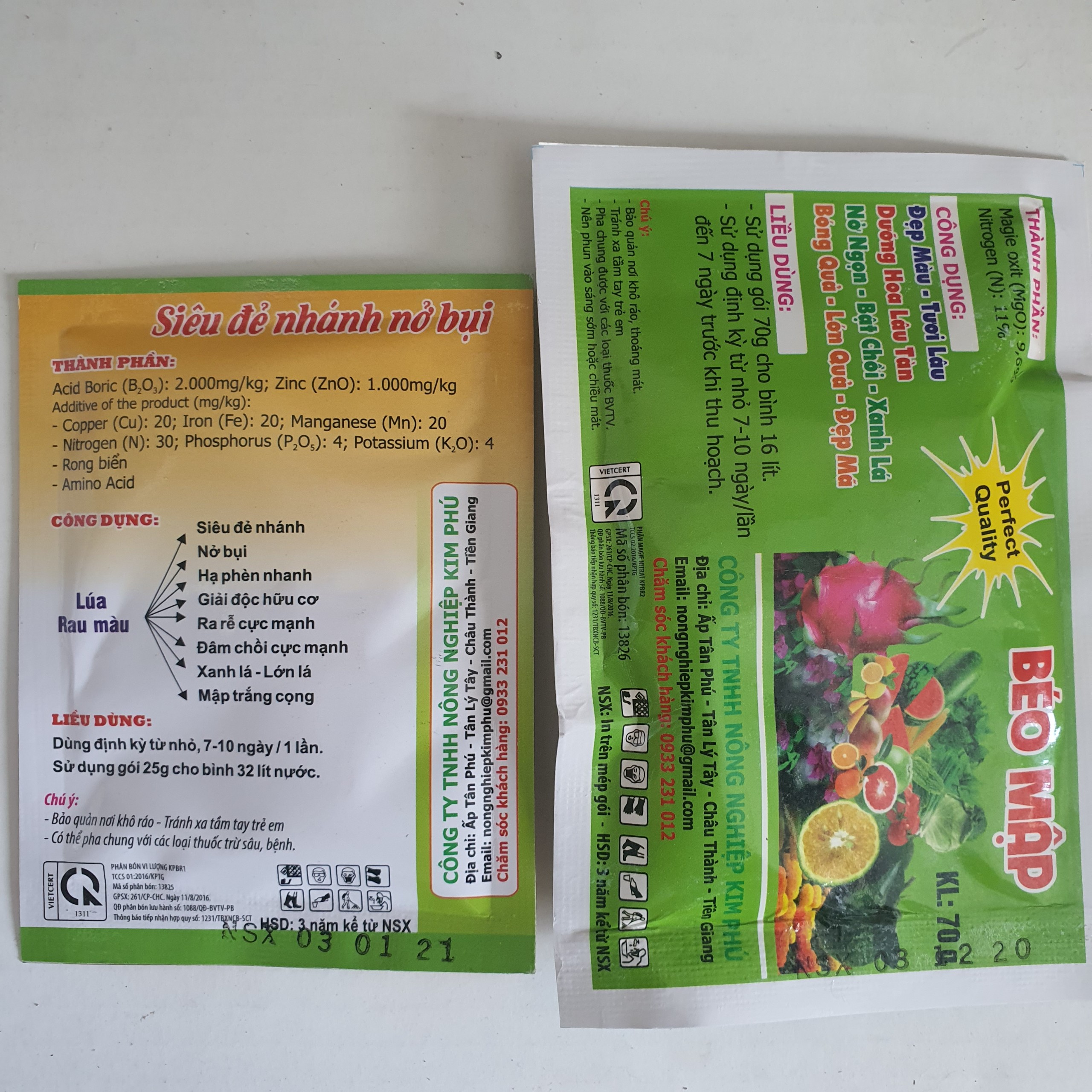 Combo phân bón Siêu Đẻ Nhánh Béo Mập - 95gr