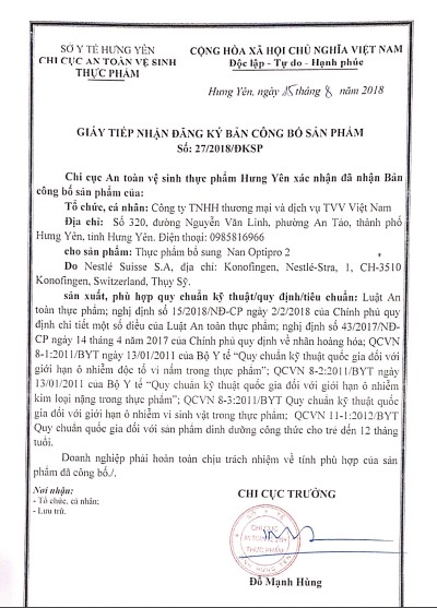 NAN Optipro Australia milk box 800gr No. 1-2-3