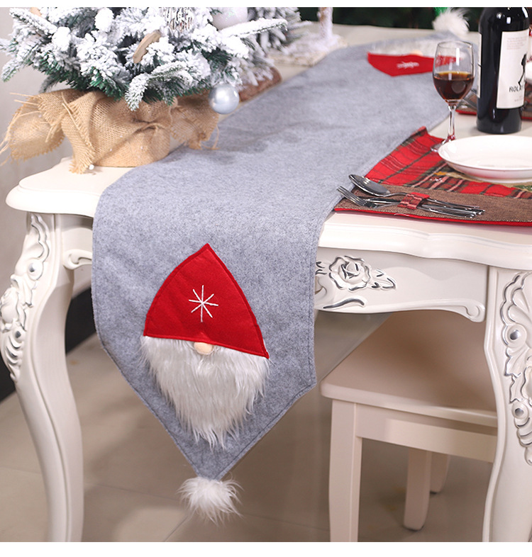 Khăn trải bàn giữa hình cây thông Noel dài 1m8 trang trí bàn tiệc-table runner