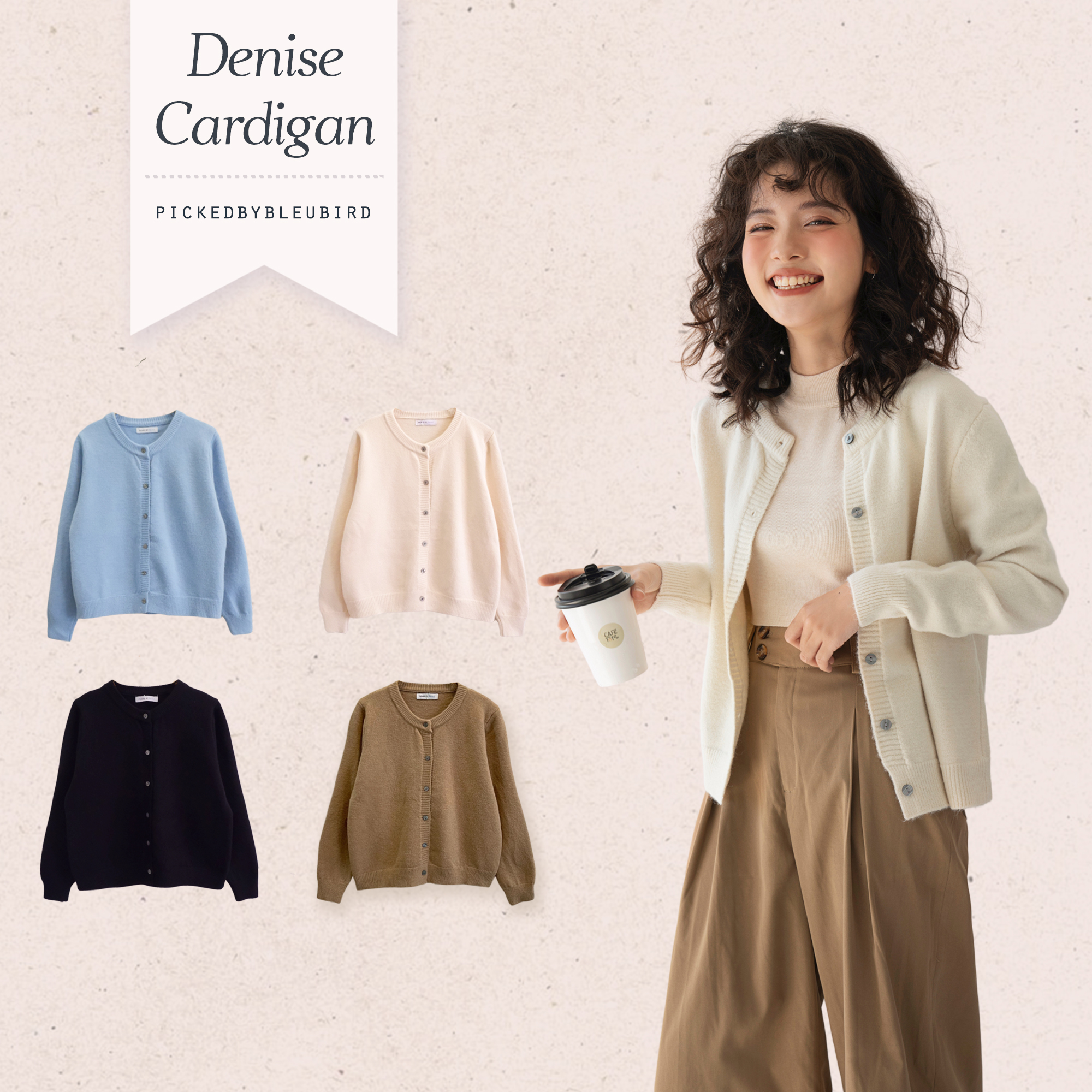 BLEUBIRD Áo khoác len DENISE CARDIGAN