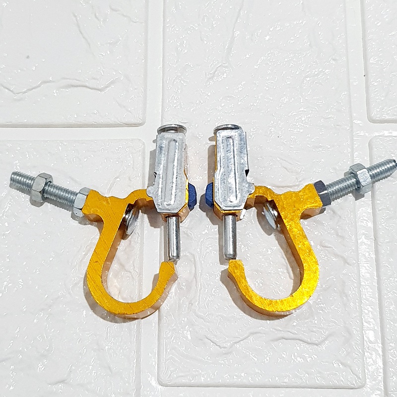 [HCM]Cặp 2 móc bấm treo đồ nhôm giành cho xe máy ( nhiều màu )