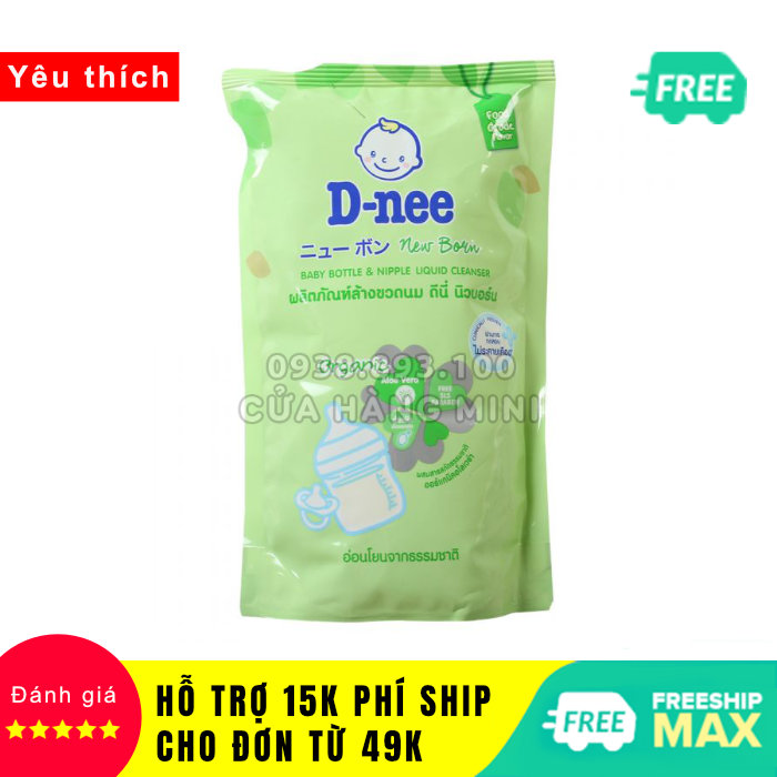 Nước Rửa Bình Sữa Dnee Túi 550ml