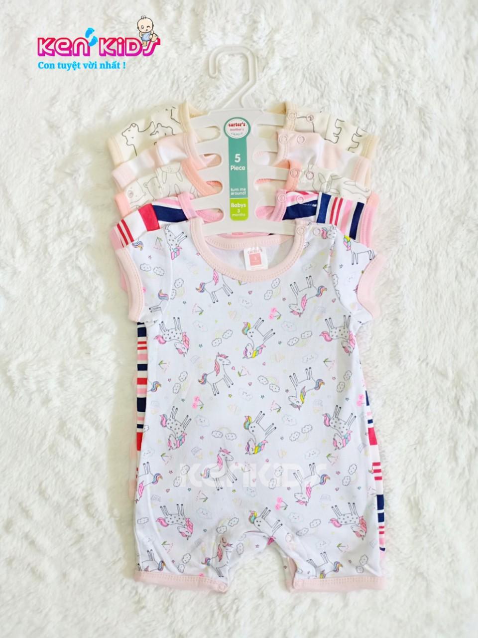 COMBO 5 Body đùi Carter's Thái Lan cho bé gái (3m - 18m) - 5 bộ