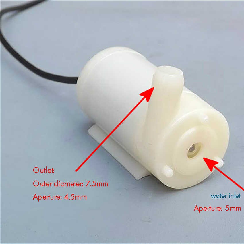 bơm chìm mini 3-5v cực êm 1.6l/phút (lưu ý có phân loại)