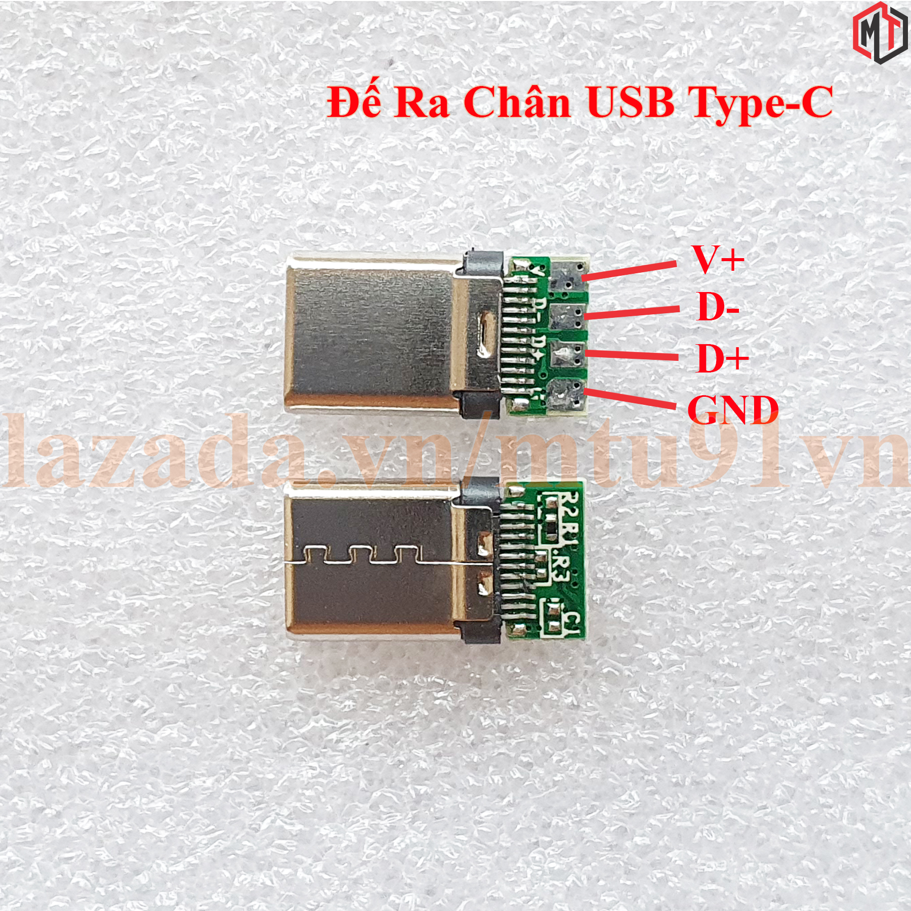 Đế ra chân USB 3.1 Type-C (Chân sạc - Đầu Đực - Đầu Cái)