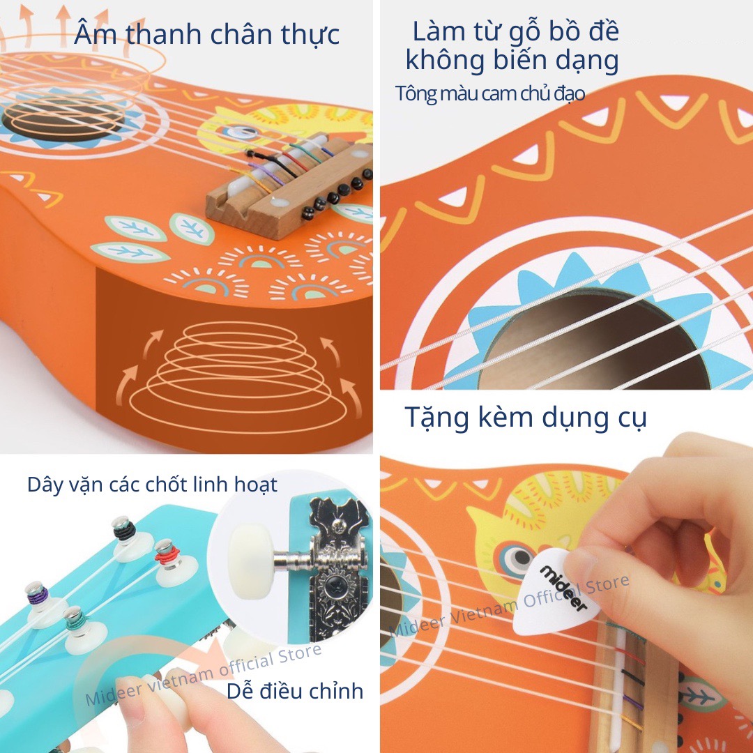 Đồ Chơi Đàn Guitar, Đàn Ukulele Mideer Cho Bé