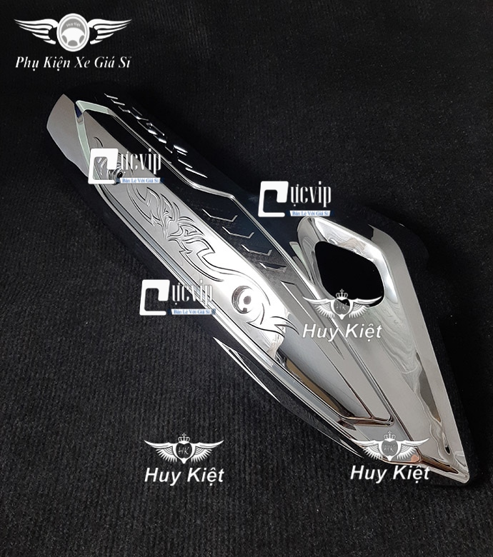 Ốp Pô PCX 2014 - 2017, SH 2012 - 2016 Xi Inox, Mạ Crom MS3192