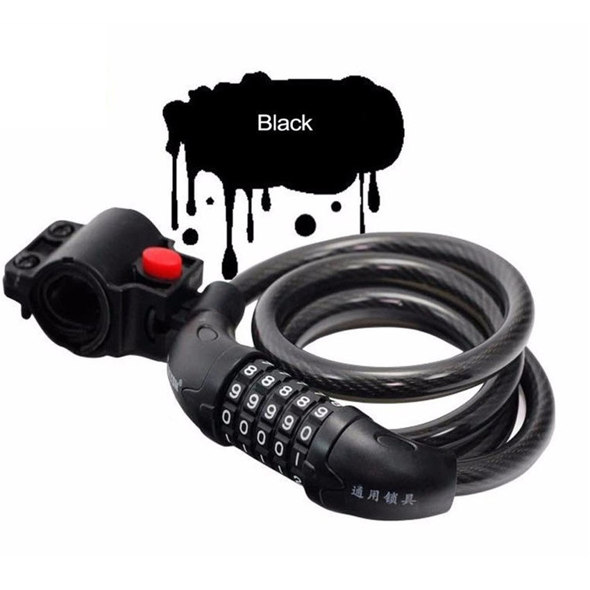 Khóa 5 số đổi mã an toàn cho xe đạp dài 1,2M chất lượng cao