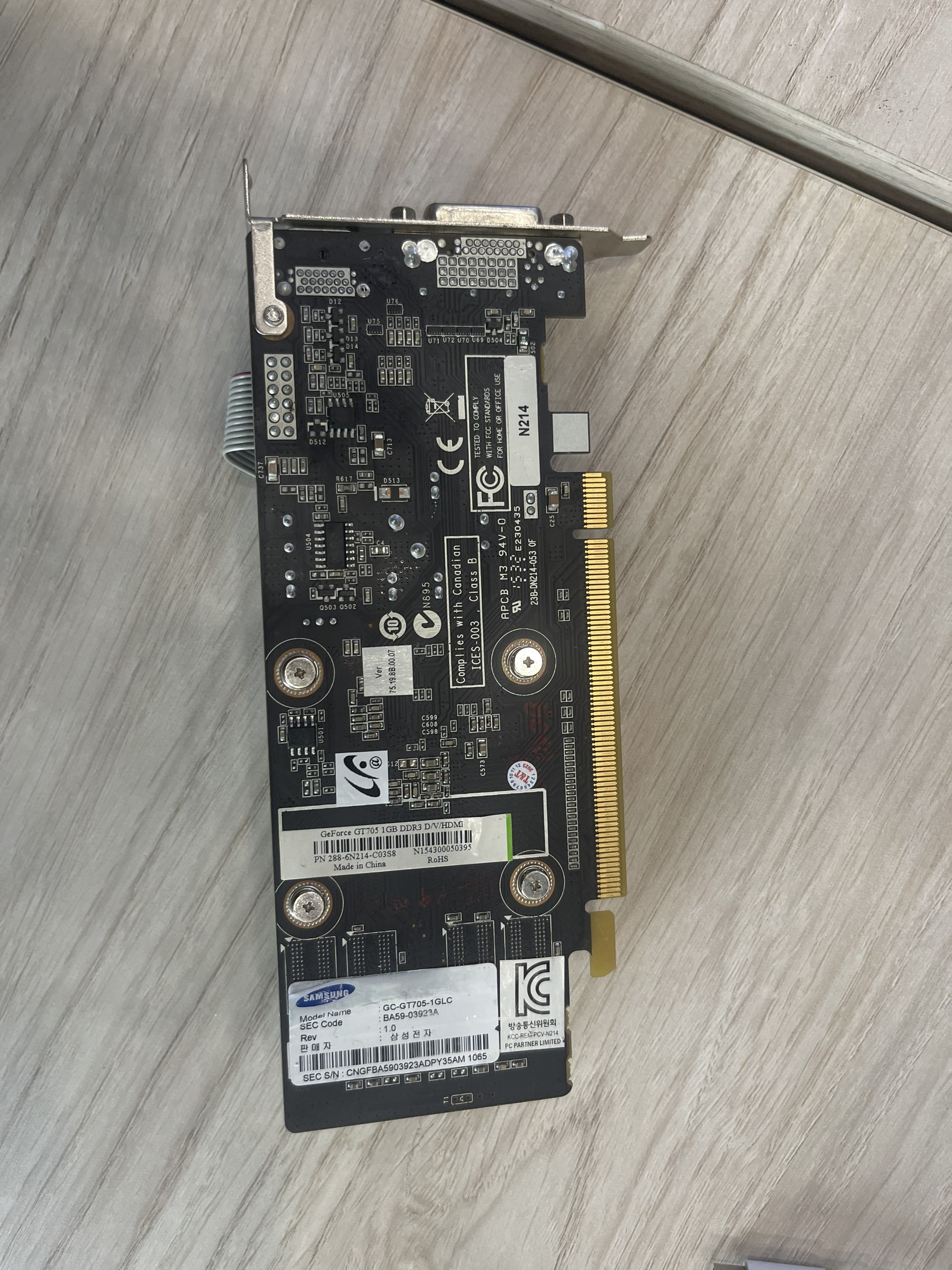 Nvidia GT 705 1G DDR3 Samsung