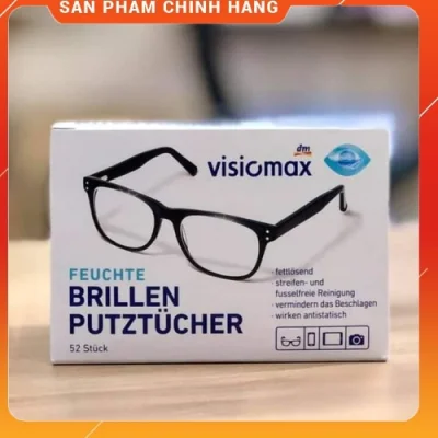 Giấy lau kính Visiomax -hộp 52 miếng - xuất xứ Đức
