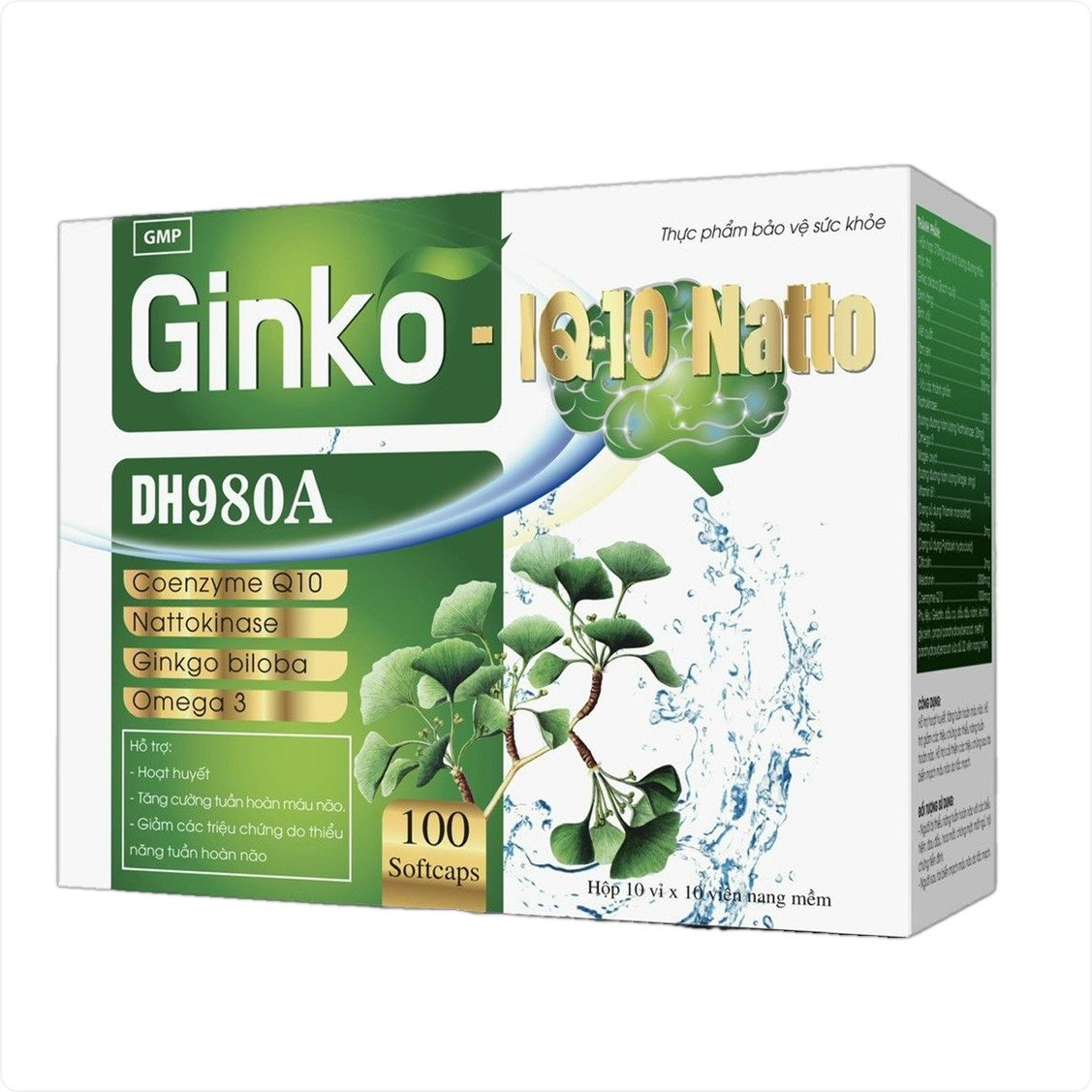 Viên Uống Bổ Não Ginko DH980A Hỗ trợ hoạt huyết dưỡng não