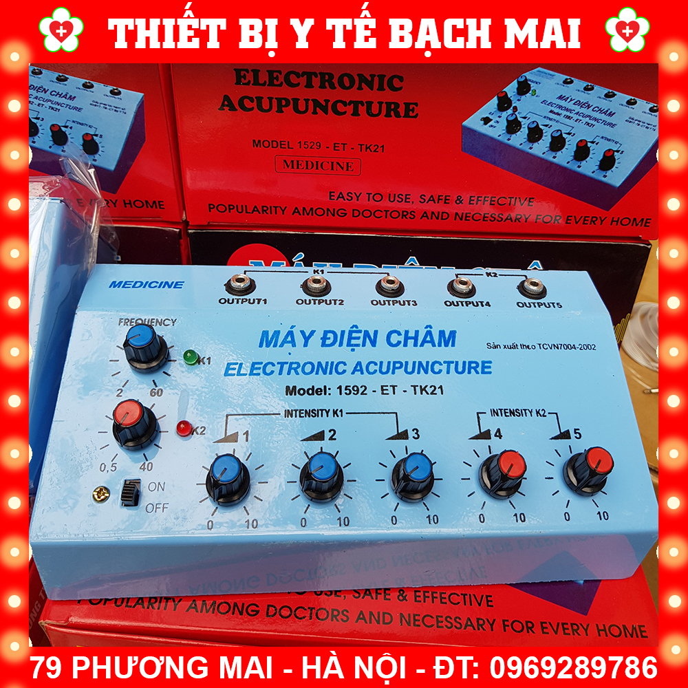 Máy Điện Châm Đỏ 5 Giắc [Việt Nam]