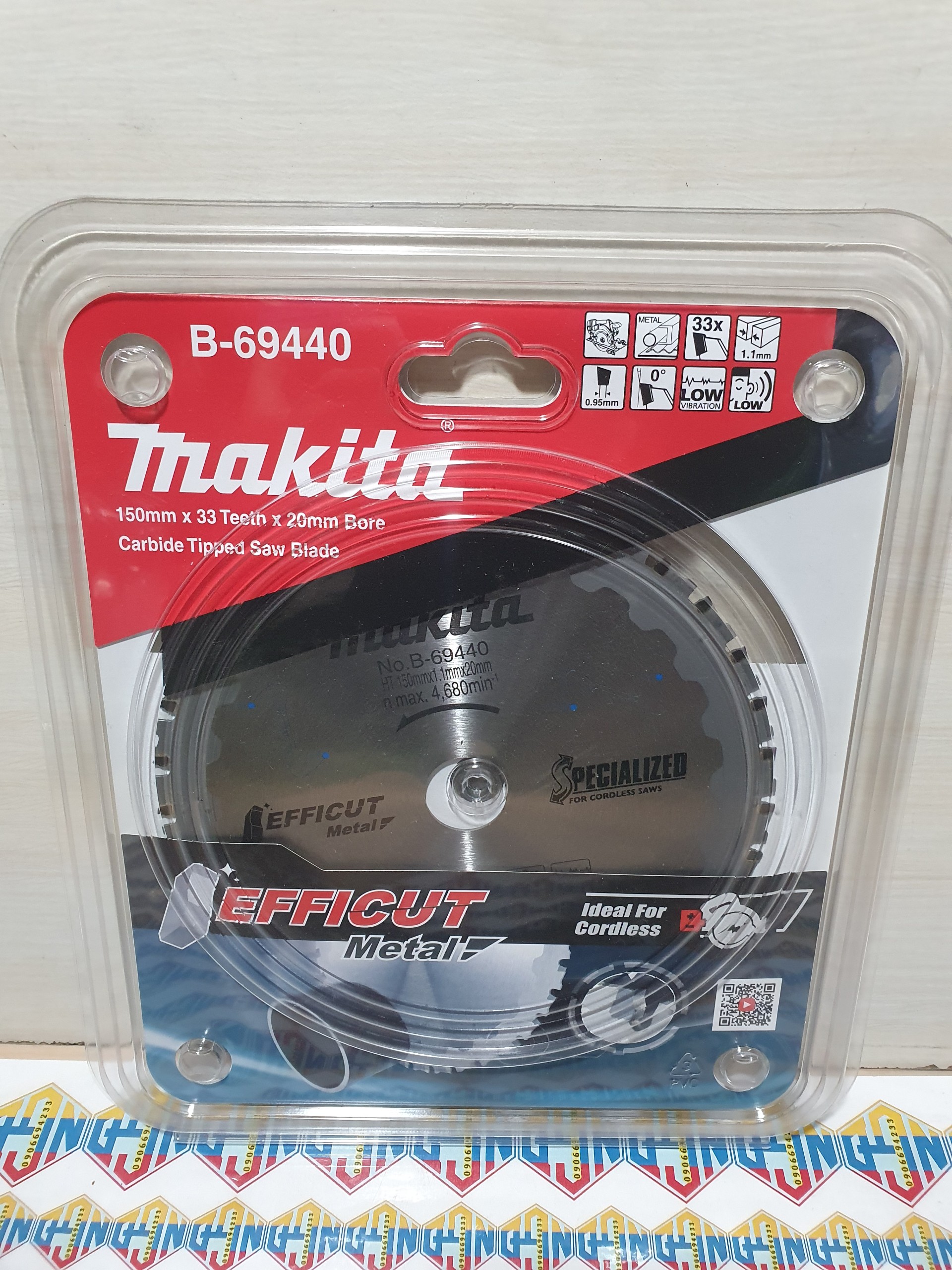 Lưỡi cắt sắt hợp kim efficut makita b-69440 - 33 răng
