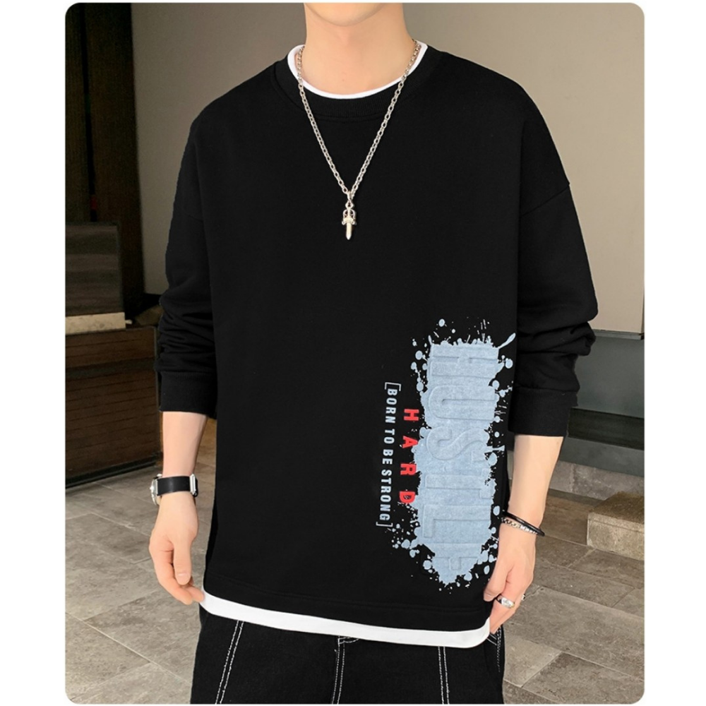 Áo sweater logo HUSTLE 4MENHCM AO TOP NAM 90000206