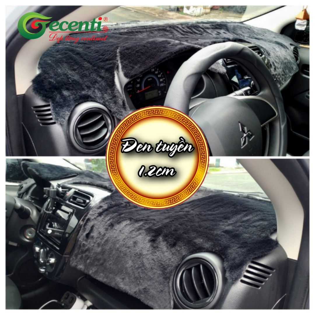 Thảm taplo lông thú cao cấp HUYNDAI i10- GECENTI